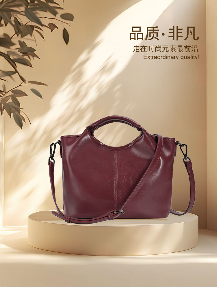 Vintage bucket bag Hobo handbag