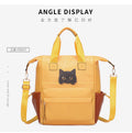 Cute black cat large-capacity backpack