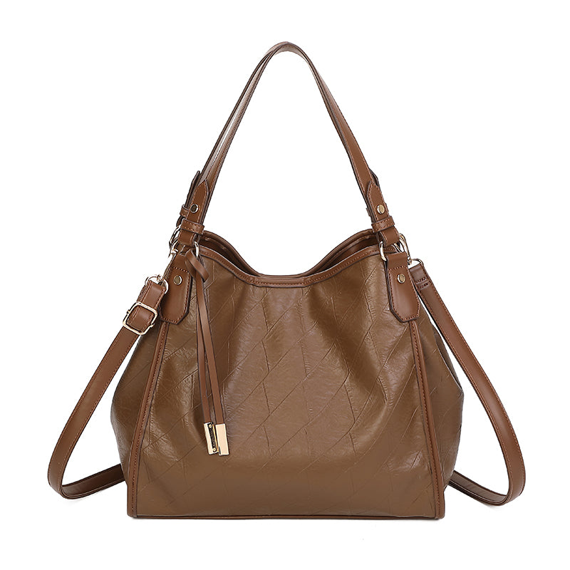 Texture PU Shopping Bag