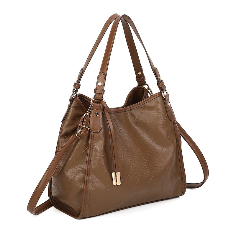 Texture PU Shopping Bag